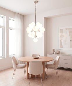 Luster Sol sa 19 kugli u lijepo sredjenoj trpezariji - SVOD rasvjeta Podgorica