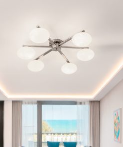 Alternative view of Plafonska lampa Bertina, 6 kugli, Silver