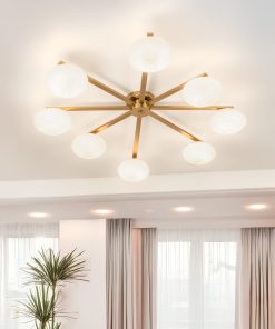 Alternative view of Plafonska lampa Bertina, 8 kugli, Mesing