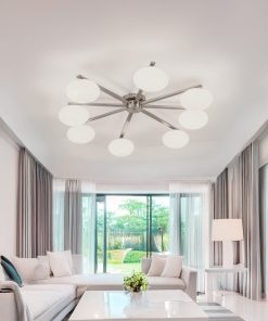 Alternative view of Plafonska lampa Bertina, 8 kugli, Silver