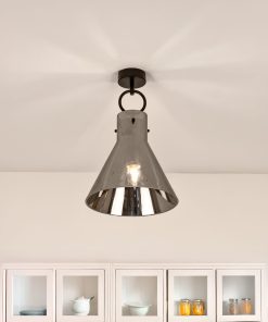 Plafonska lampa Emerson, Crna