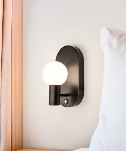 Zidna lampa Noja, Crna