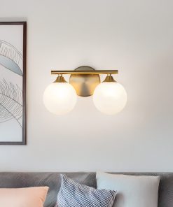 Alternative view of Zidna lampa SOL, 2 kugle, Mesing