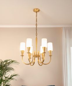 Lilik luster mesing moderni luster sa 6 svjetala