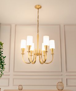 Mesingani luster u dnevnoj sobi elegantna rasvjeta