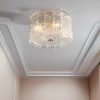 Artsen kristalna plafonjera 40 cm sa mesinganom konstrukcijom