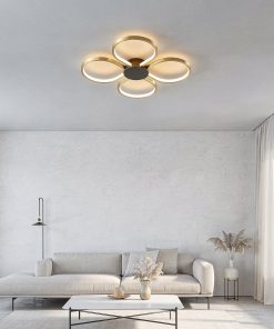 Alternative view of Plafonjerka Klover, Mesing/crna, Ø 42 cm