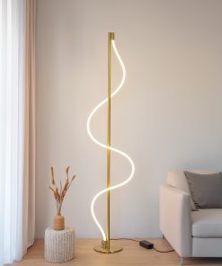 Lionel podna LED lampa spiralni dizajn mesing moderna rasvjeta
