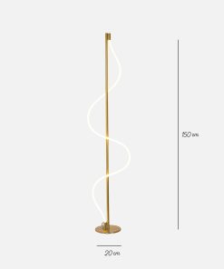 Dekorativna podna lampa za moderan enterijer LED spiralni dizajn