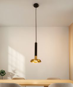 Glimmer visilica mesing i crna moderna viseća lampa