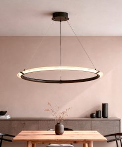 Kerzen LED visilica crni prsten moderna rasvjeta