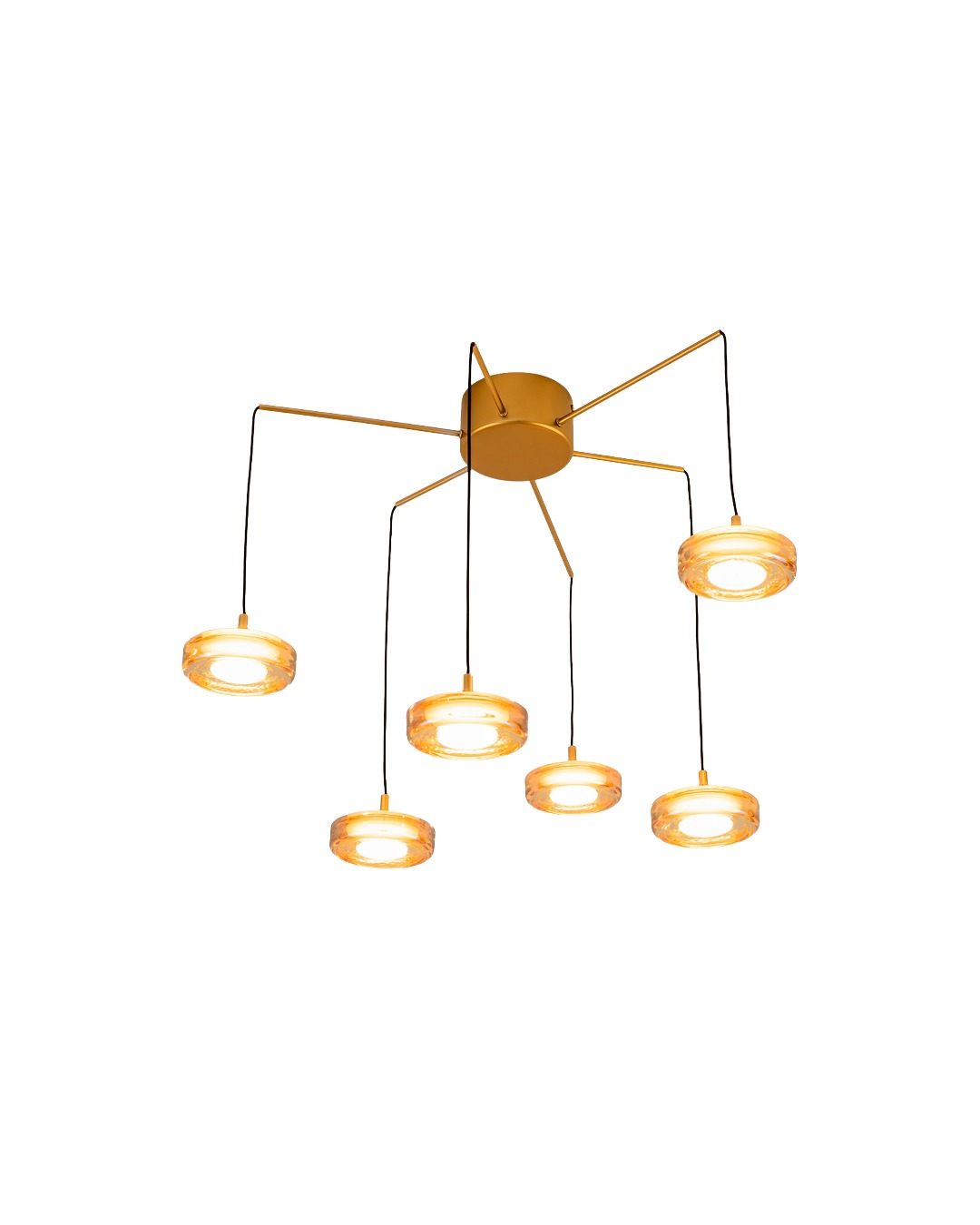Plafonski luster Pavot, Gold, 6 svjetiljki - Image 8