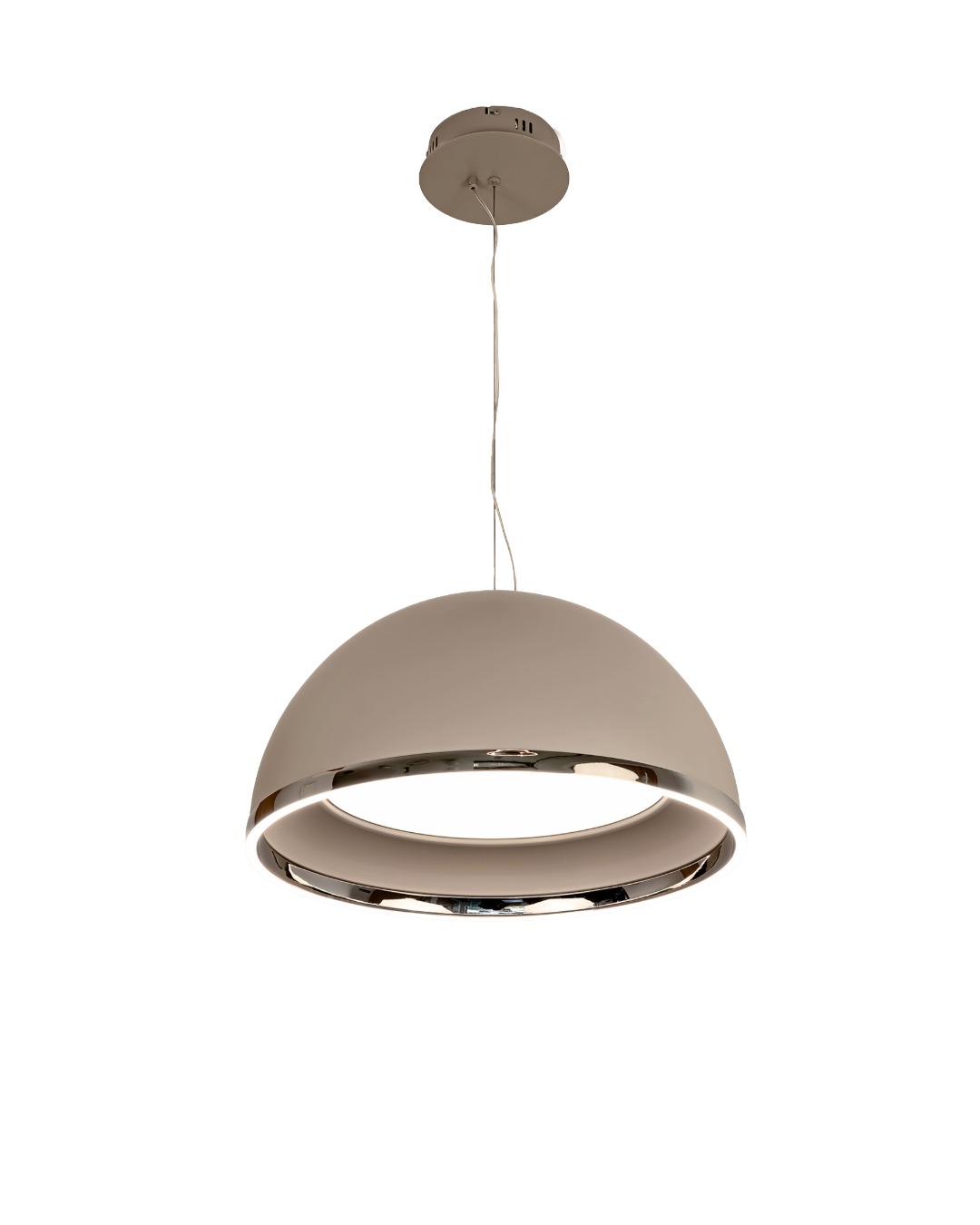 LED Visilica Genson, Ø 50 cm, siva/nikel - Image 7