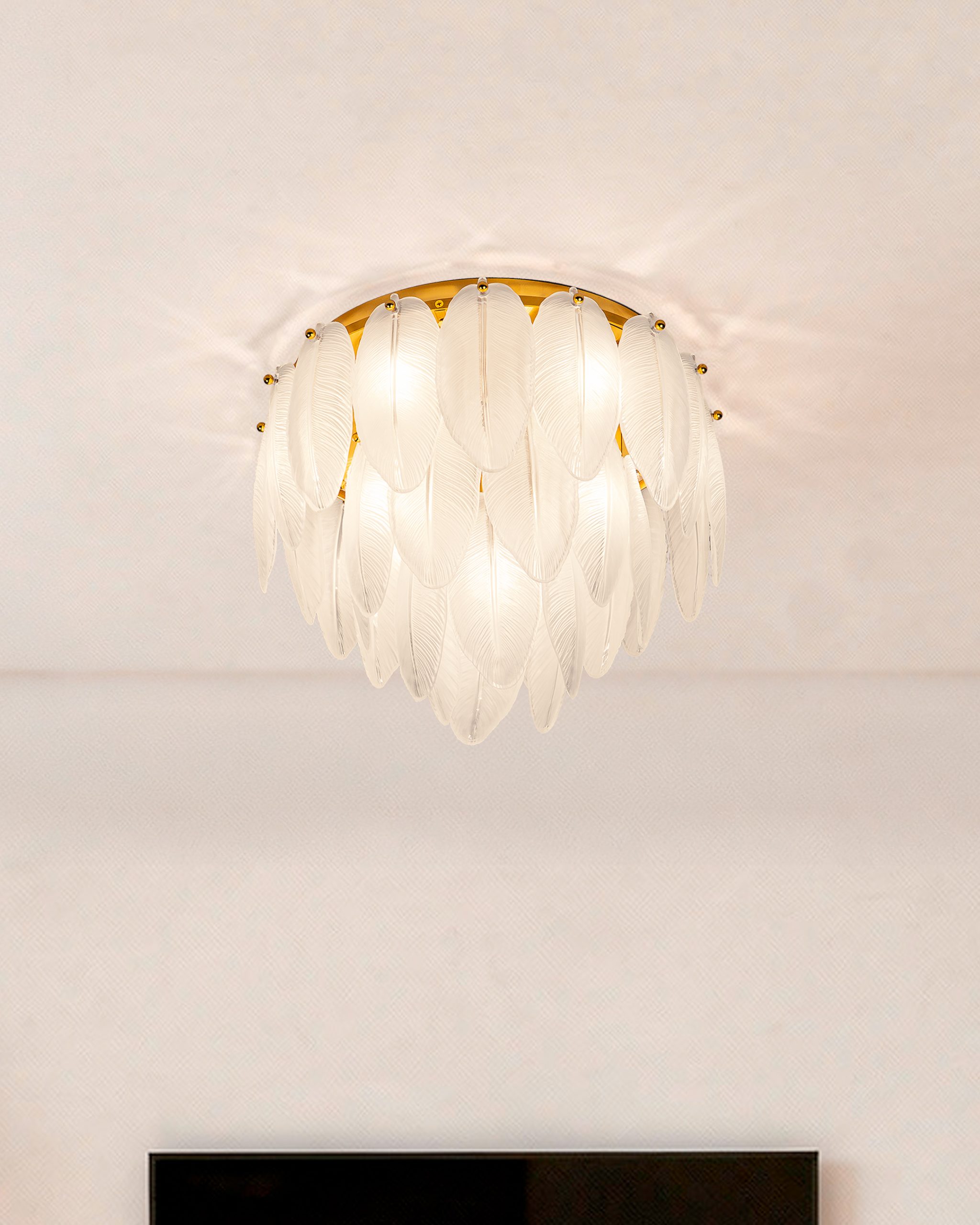 Plafonjerka LARK, Ø40cm, Mesing
