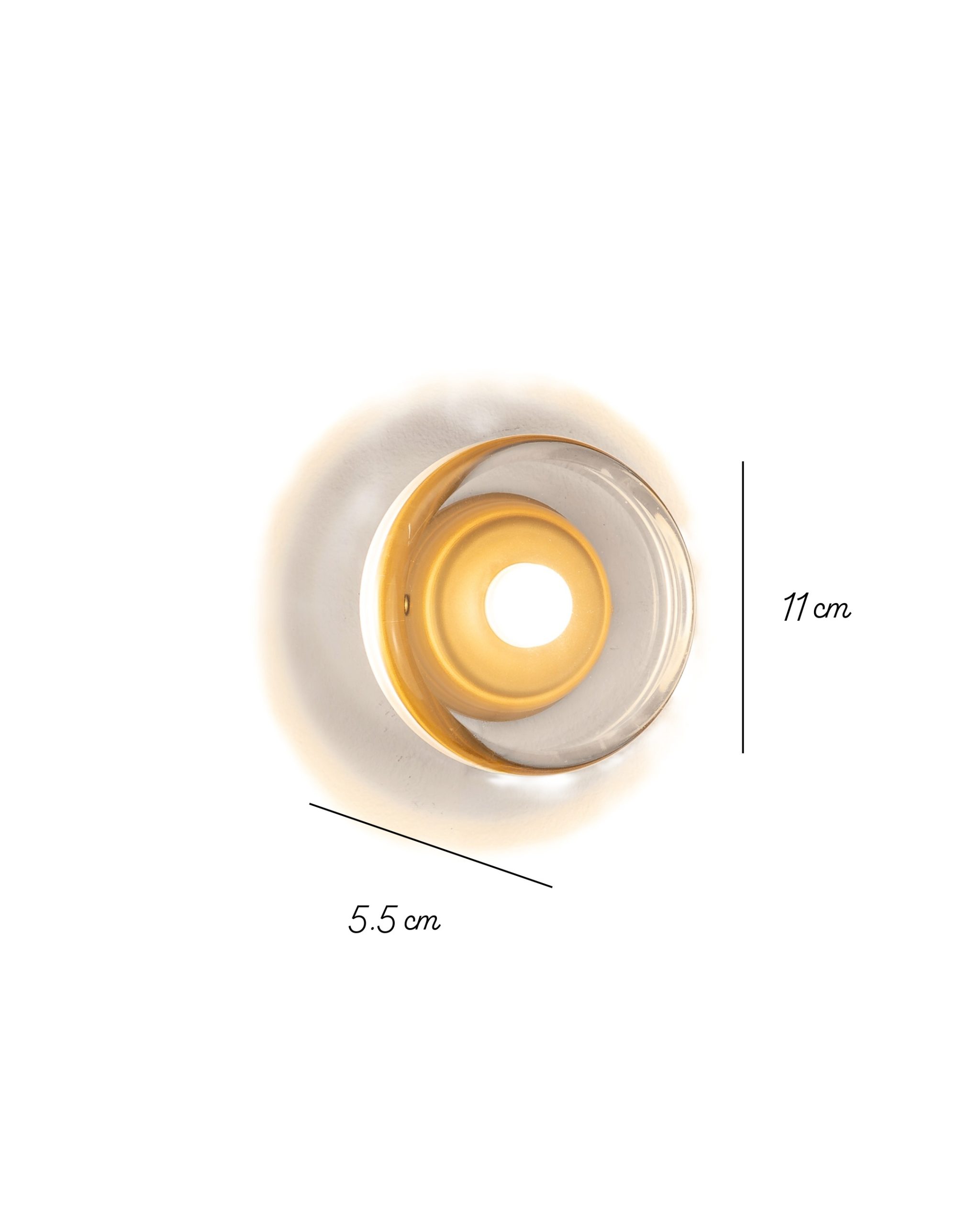 Zidna lampa Fondo, Gold, Ø11 cm - Image 5