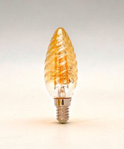 LED Filament Sijalica Candle E14 4W - 2200K Twist amber